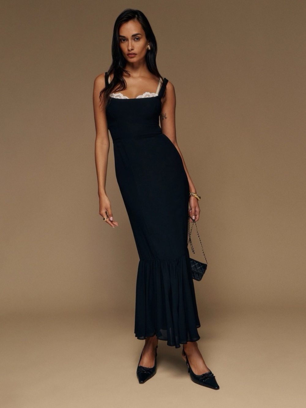 Reformation Irisa Dress - Black